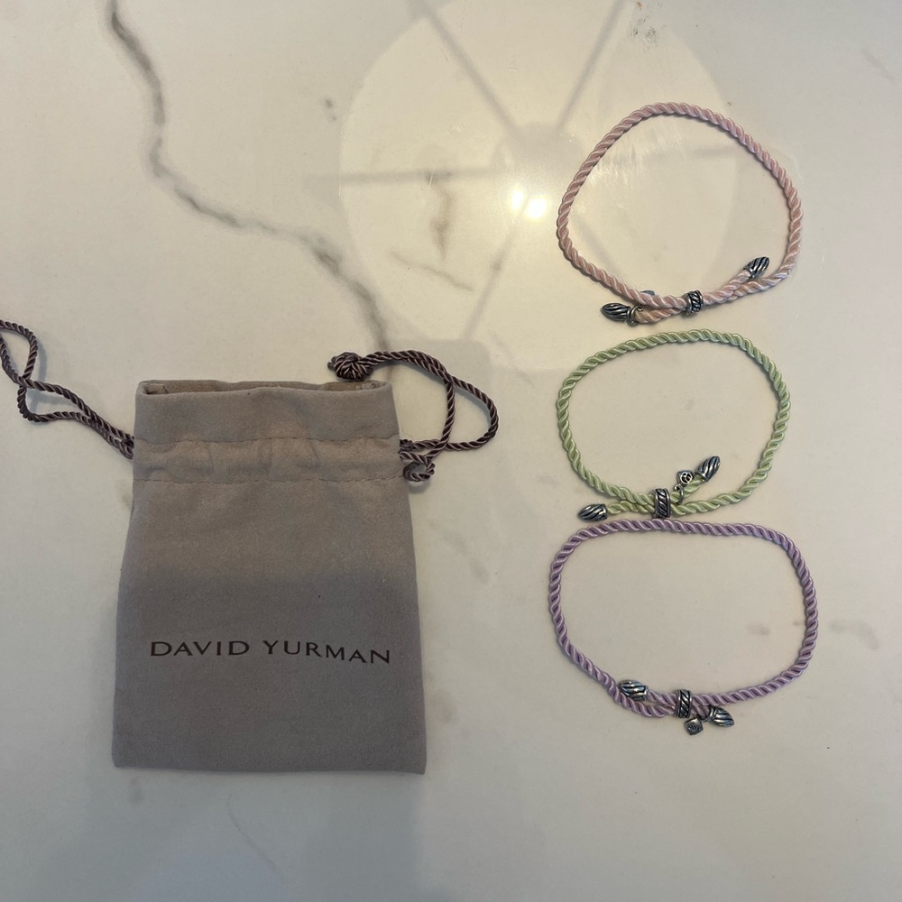 David Yurman Adjustable Rope Bracelets